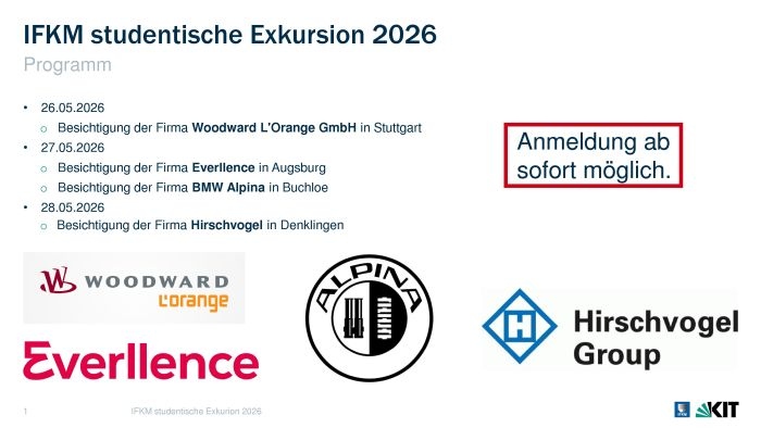Exkursion 2026